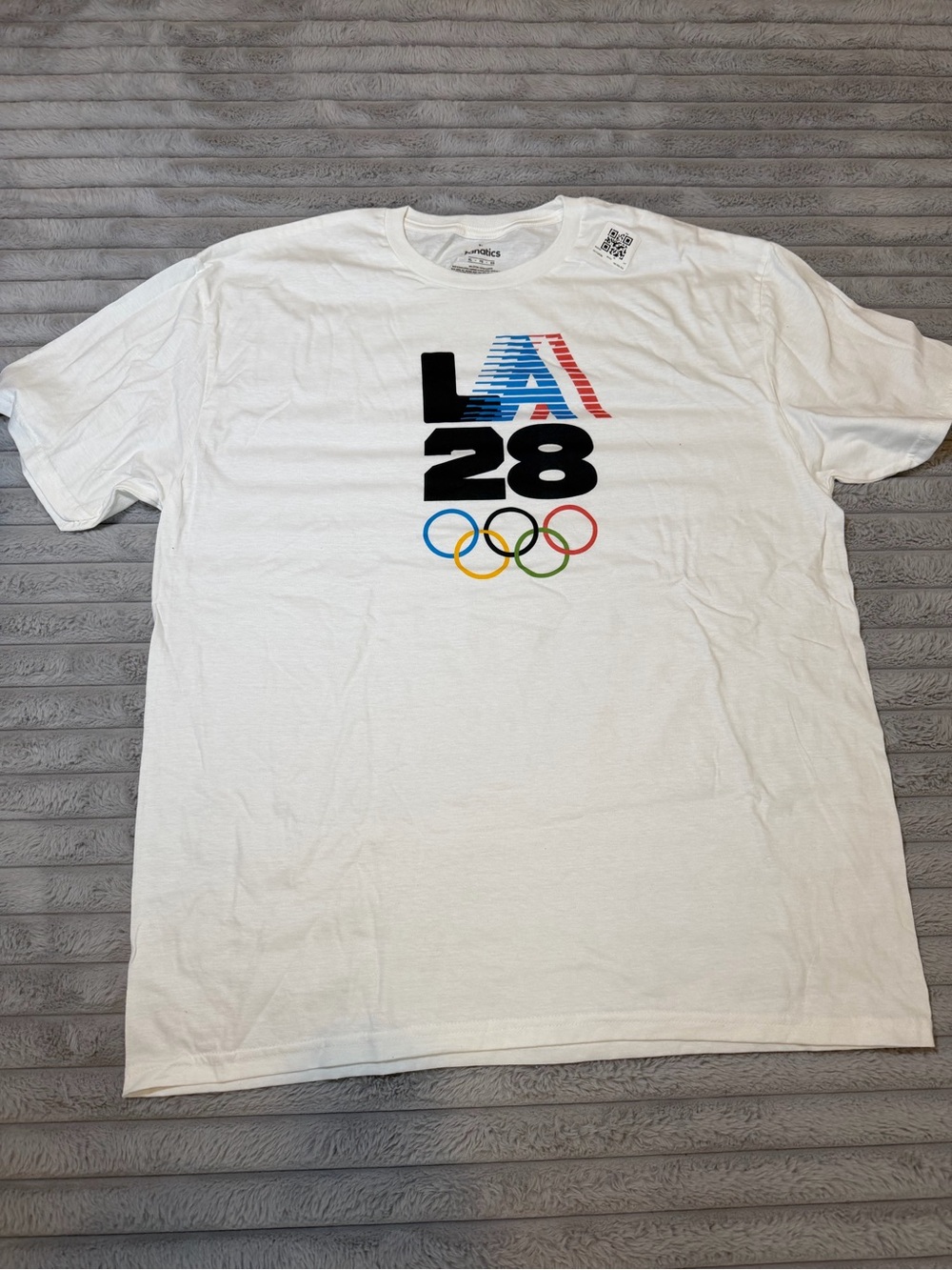 LA28 Olympic Rings White Graphic T-Shirt